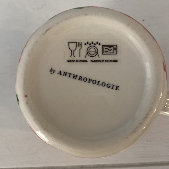 Anthropologie Initial B Floral Mug EUC - Picture 5 of 5